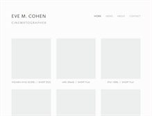 Tablet Screenshot of evemcohen.com